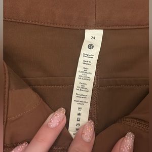 Lululemon womens slacks size 24. Only worn once.